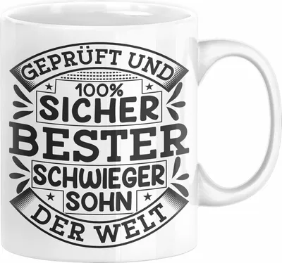 Produktbild von Schwiegersohn Tasse Geschenk Bester Schwiegersohn Der Welt (Weiß)