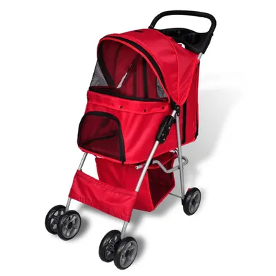 Immagine prodotto di Passeggino per Cani Rosso