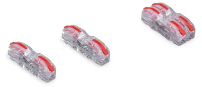 Zdjęcie produktu dla P421 Szybkozłączka Przelotowa 1X 0.2-4.0 Przezroczysty / Pomarańczowy