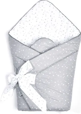 Obrázok produktu pre Detská deka Pepi Horn - 75×75 cm 100% bavlna - detská deka Swaddle Blanket Baby Nest - Grey Galaxy
