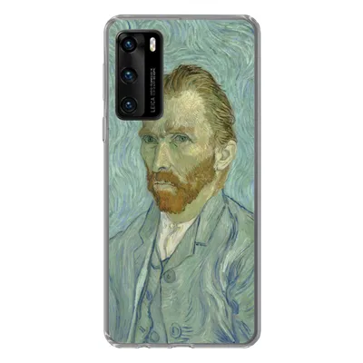Produktbild von MuchoWow® Handyhülle Schutzhülle Hülle für Huawei P40 Selbstporträt - Vincent van Gogh Silikon Softcase Handy Hülle - Handytasche