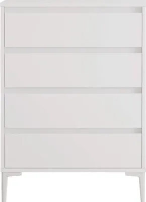 Immagine prodotto di Cassettiera a 4 cassetti Rebecca Mobili Kemiri 98,5x72x45 Truciolare PVC Bianco Moderno