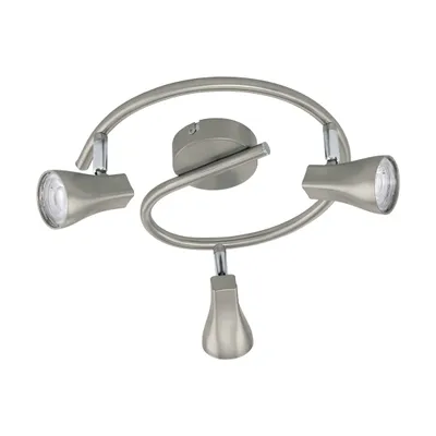 Produktbild von EGLO 97825 TIBERIO 1 LED Spot-Leuchte nickel-matt 3x3W 3000K warmweiss
