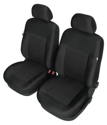 Produktbild von Sitzschonbezug Sitzbezüge Autositz Fahrer Beifahrer vorne universal XL schwarz
