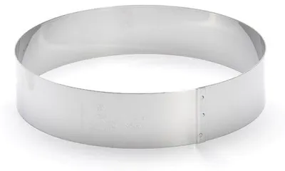 Produktbild von de Buyer - Runde Edelstahlform 20 cm Durchmesser - 3989.20, Silber