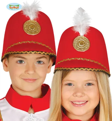 Produktbild von roter Hut Kappe Majorette für Kinder