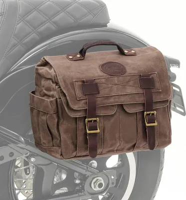 Produktbild von Motorrad Satteltasche Canvas mit Innentasche CV1 Seitentasche braun