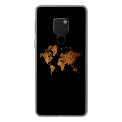 Produktbild von MuchoWow® Handyhülle Schutzhülle Hülle für Huawei P40 Lite Weltkarte - Schilf - Karte Silikon Softcase Handy Hülle - Handy