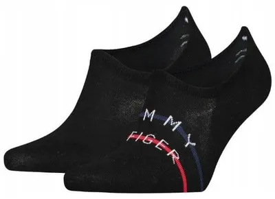 Zdjęcie produktu dla SKARPETY MĘSKIE TOMMY HILFIGER 701222189 CZARNE 2 PACK - Socks: 43-46 2PAK
