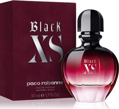 Zdjęcie produktu dla Rabanne Black XS For Her, Kobiety, 50 ml, Butelka jednorazowa, Żurawina, Tamaryndowiec, Spray