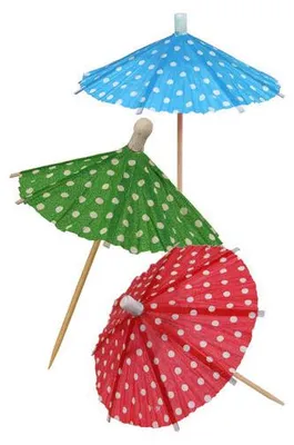 Produktbild von 144x Eisschirmchen "Pünktchen" 10cm