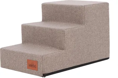 Obrázek produktu pro Hobbydog Dog Steps Inari, pro nemocná a starší zvířata, pomoc při vstupu, rampa dvě velikosti - 3 schůdky - 50 x 30 x 30 cm [Velikost: M] - Cappuccino