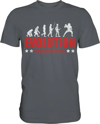Produktbild von American Football Evolution T-Shirt – Dark Grey / XL