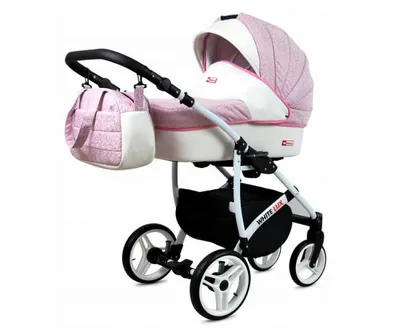Obrázek produktu pro Kočárek 2v1 BabyLux White Lux Sweet Pink