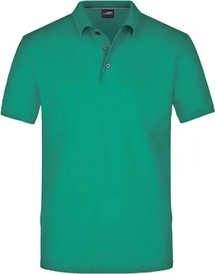 Produktbild von James+Nicholson JN708 | Herren Pima Polo / Sehr feine Piqué-Qualität - Farbe: Irish Green - Größe: 3XL