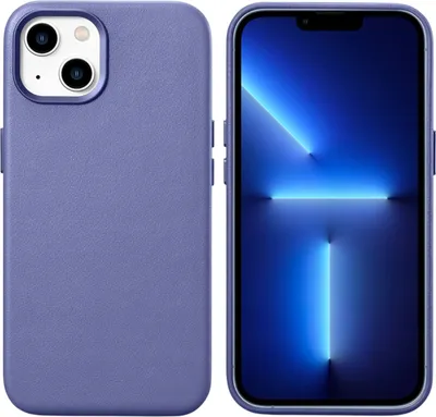 Obrázek produktu pro Icarer Case Kožené pouzdro s magnetickou pojistkou pro Iphone 14Plus Light Purple
