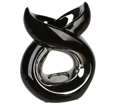 Produktbild von GILDE Aromabrenner, "Lago", Keramik, schwarz, , L. 10 cm, B. 16,5 cm, H. 20 cm 26932