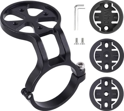 Produktbild von Fahrradcomputerhalterung, robuste Aluminiumlegierung, leicht, universell, für Mountainbikes und Rennräder, Lenkercomputerhalter, Fahrradzubehör