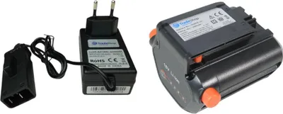Produktbild von Trade-Shop 2in1 Set: Li-Ion Akku 18V 2000mAh + Ladegerät Netzteil für Gardena 9823-20 9825-20 9838-20 08833 09839 09840 967102001