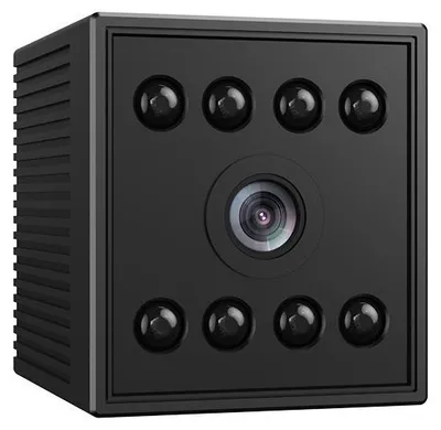 Produktbild von Mini WLAN Kamera (1080P, 130° Weitwinkel) – IR-Nachtsicht, Bewegungsalarm – 800 mAh Akku, Magnet, App – für Zuhause