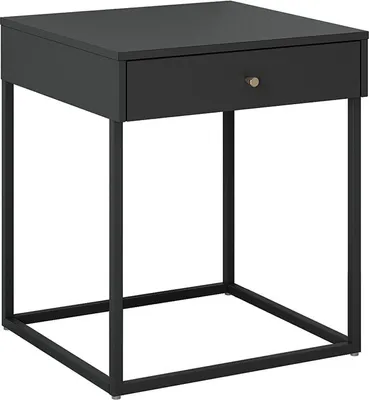 Produktbild von Pops Nachttisch 1 Schublade schwarz.