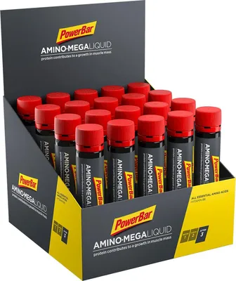 Produktbild von PowerBar Amino Mega Liquid aminosäuren ampullen 20 x 25ml
