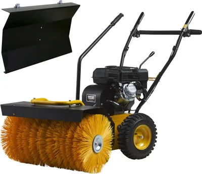 Produktbild von TEXAS Kehrmaschine Benzin Handy Sweep 650TGE Set mit E-Starter | Schneekehrmaschine Schneeschieber inkl. Schneeschild Schneeräumer mit Antrieb