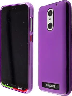 Image de caseroxx Housse de protection TPU compatible avec Emporia Supereasy, étui en caoutchouc pour téléphone portable violet