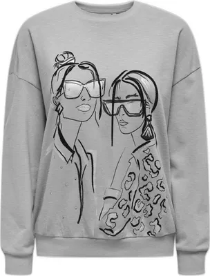 Produktbild von Sweatshirt Only 15333241-ULTIMATEGREYGRAPHIC für Damen