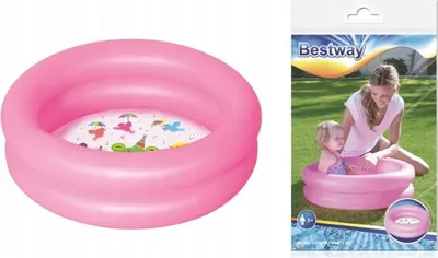 Obrázek produktu pro Barevný nafukovací dětský bazén 61x15 cm, 21 l - bezpečné brouzdaliště pro letní zábavu