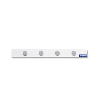 Zdjęcie produktu dla Pasek magnetyczny biały, samoprzylepny 500 mm x 50 mm z 4 magnesami