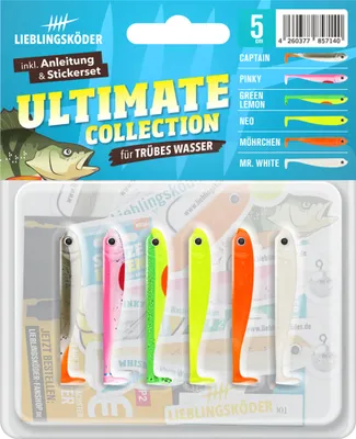 Produktbild von Lieblingsköder Gummiköder 5cm - 6 Gummifische , Farbe Lieblingsköder:Ultimate Collection trübes Wasser