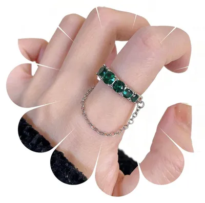Productafbeelding van Groene Smaragd Ring voor Dames