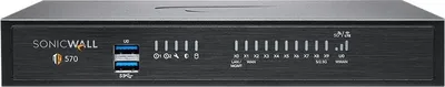 Immagine prodotto di SonicWall TZ570W, 4 Gbit/s, 1,8 Gbit/s, 2500 Mbps, 750 Mbps, 52,17 BTU/h, 802.11a, 802.11b, 802.11g, Wi-Fi 4 (802.11n), Wi-Fi 5 (802.11ac)