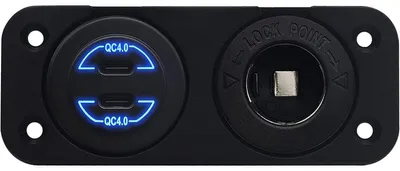 Produktbild von ProRide USB/USB-C-Schnelllader 2 Ports QC4.0 30W 12-24V-Stecker