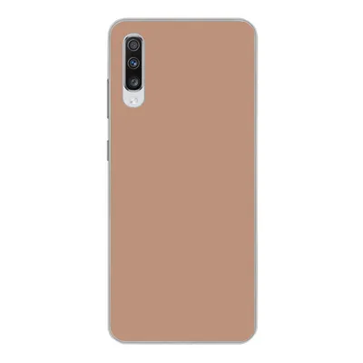 Produktbild von MuchoWow® Handyhülle Schutzhülle Hülle für Samsung Galaxy A70 Beige - Farbe - Rosa Silikon Softcase Handy Hülle - Schutzhaube