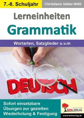 Obrázek produktu pro Lerneinheiten Grammatik / Wortarten, Satzglieder u.v.m.
