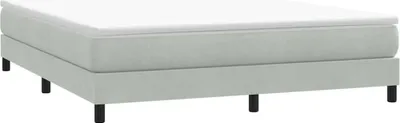 Image de Maison Exclusive - Sommier à lattes de lit sans matelas 180x210 cm velours