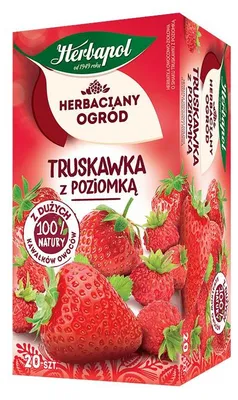 Zdjęcie produktu dla Herbaciany Ogród herbatka owocowa truskawka z poziomką 20tb/50g