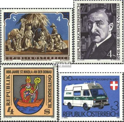 Produktbild von Briefmarken Österreich 1981 Mi 1691,1692,1693,1694 (kompl.Ausg.) postfrisch Sondermarken
