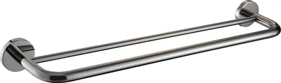 Image de KWC AR Barre porte-serviettes double, FIRMUS, acier inoxydable, 600x60x200 mm, AP, hgl
