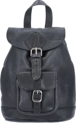 Produktbild von The Skandinavian Brand Mini Leder Rucksack  schwarz : schwarz-00 Farbsortierung: schwarz-00