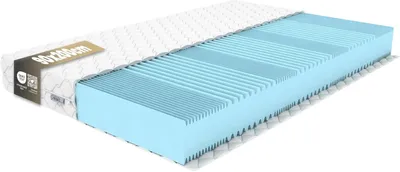Produktbild von Matratze 130x200cm Höhe 15 cm Härtegrad 4 (H4) 7 Komfortzonen aus elastischem Polyurethanschaum mit Komfortschaum und Dreilagige Membranhülle, Antiallergisch,   Qualitätsstandard