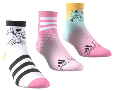 Image de Adidas - Chaussettes pour enfants (lot de 3) PP5358 (28 EU - 30,5 EU) (multicolores)