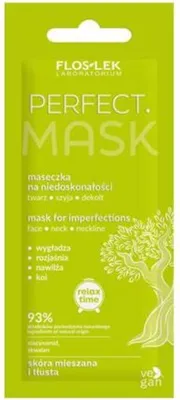 Produktbild von Flos-Lek Perfekte Gesichtsmaske für Gesicht, Hals und Dekolleté, 6 ml - Intensive Pflege für Strahlende Haut