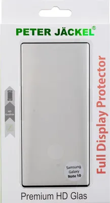Produktbild von Peter Jäckel 17894, Samsung, N970 Galaxy Note 10, Kratzresistent, Schwarz, Transparent, 1 Stück(e)
