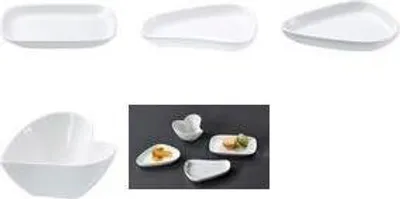 Produktbild von Ritzenhoff & Breker Dipschale GUSTO rechteckig, weiß aus Porzellan, spülmaschinenfest, - 12 Stück (423815)