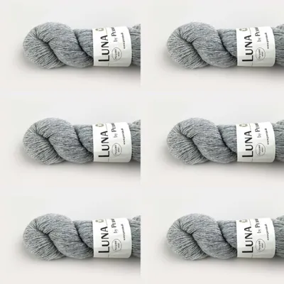 Produktbild von 6x Luna by Permin – 100% Recycelte Schurwolle (Mulesing-frei & ) (02 hellgrau)