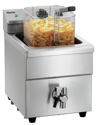 Immagine prodotto di Friggitrice a induzione Bartscher 8L Plus con rubinetto di scarico grassi, 8 litri 165118