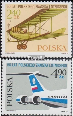 Produktbild von Briefmarken Polen 1975 Mi 2398-2399 (kompl.Ausg.) postfrisch Luftpostbriefmarken